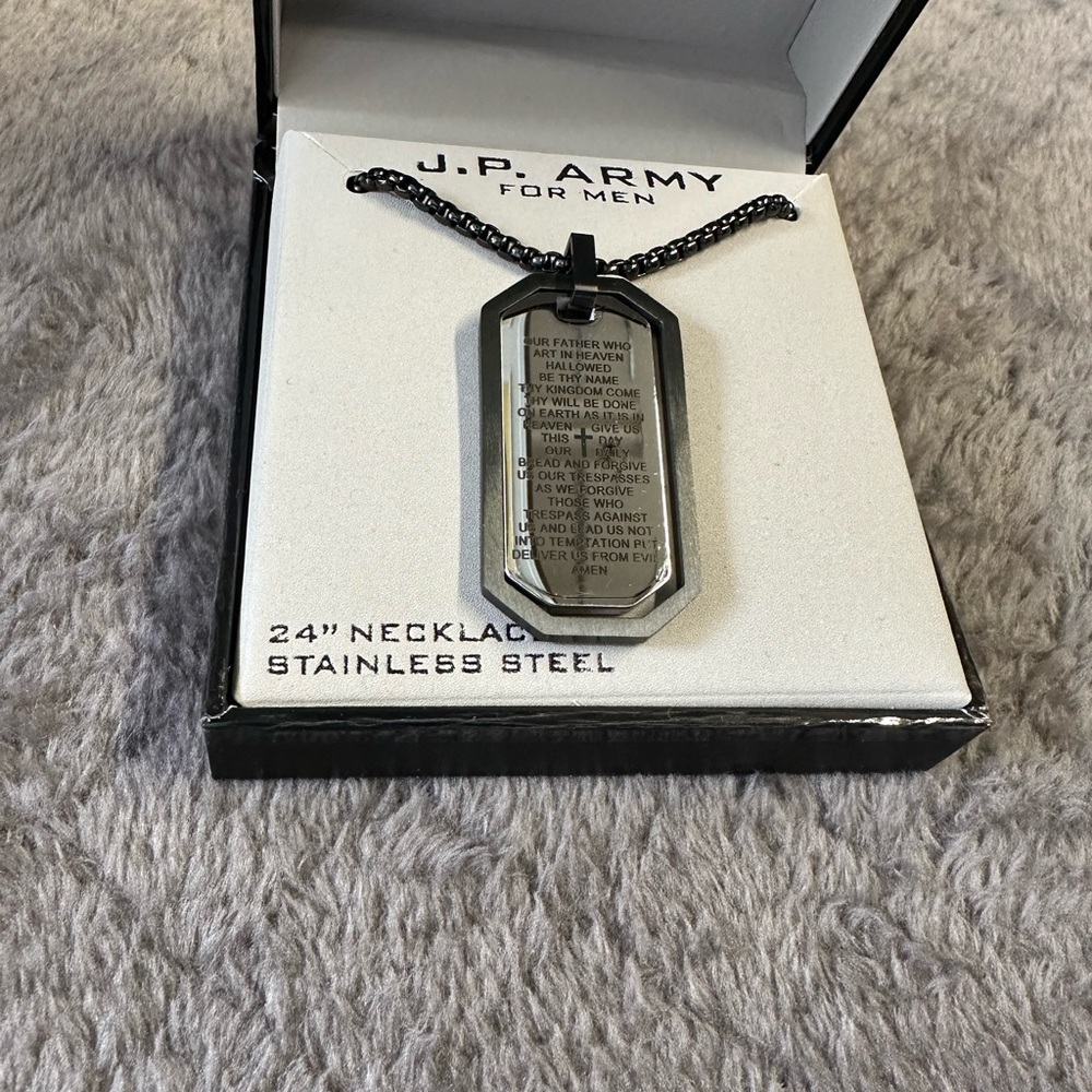 J.P. Army Stainless Steel Necklace
